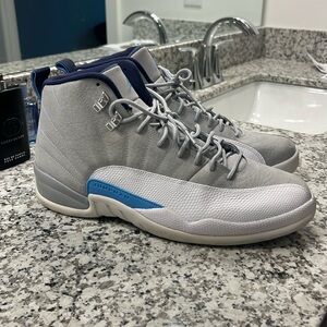 Jordan 12 grey university blue retro